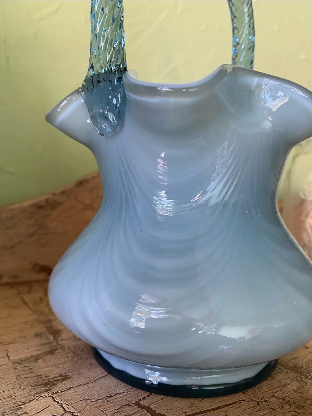 Fenton Art Glass Cased Overlay Basket